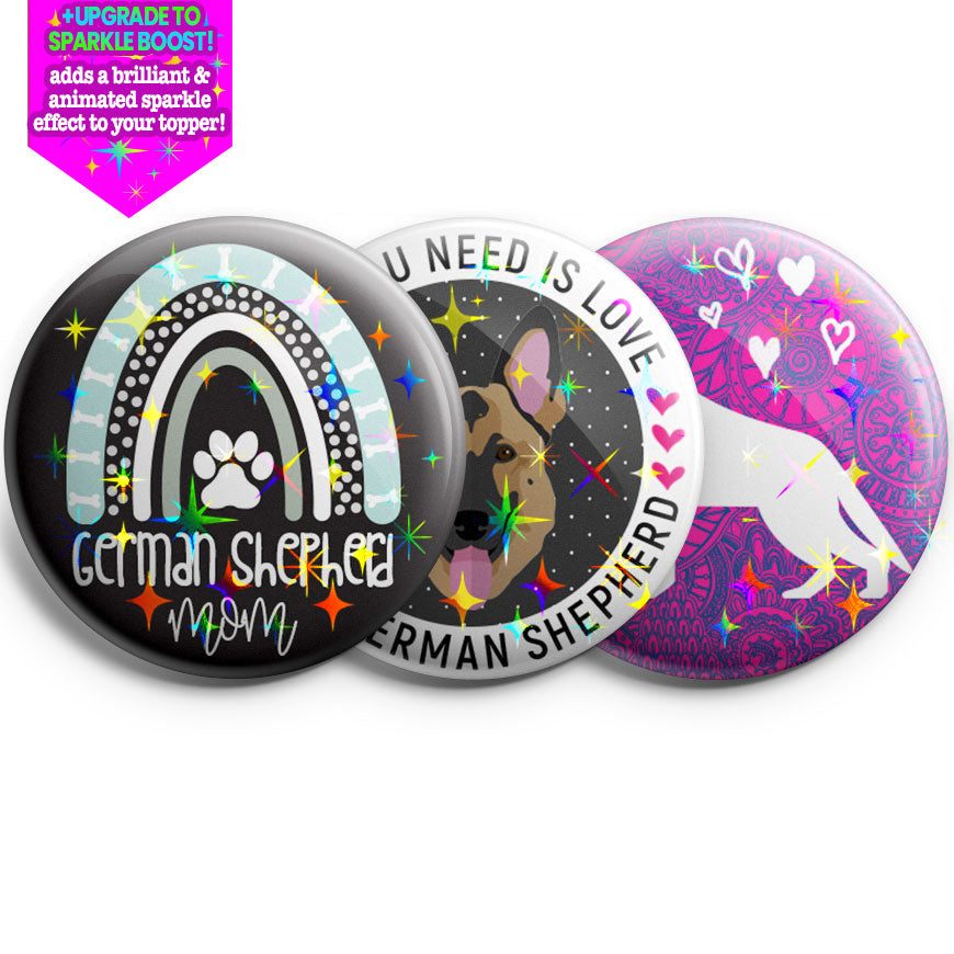 German Shepherd 3-Pack (Save 5%) - Make them Sparkle! - Topperswap