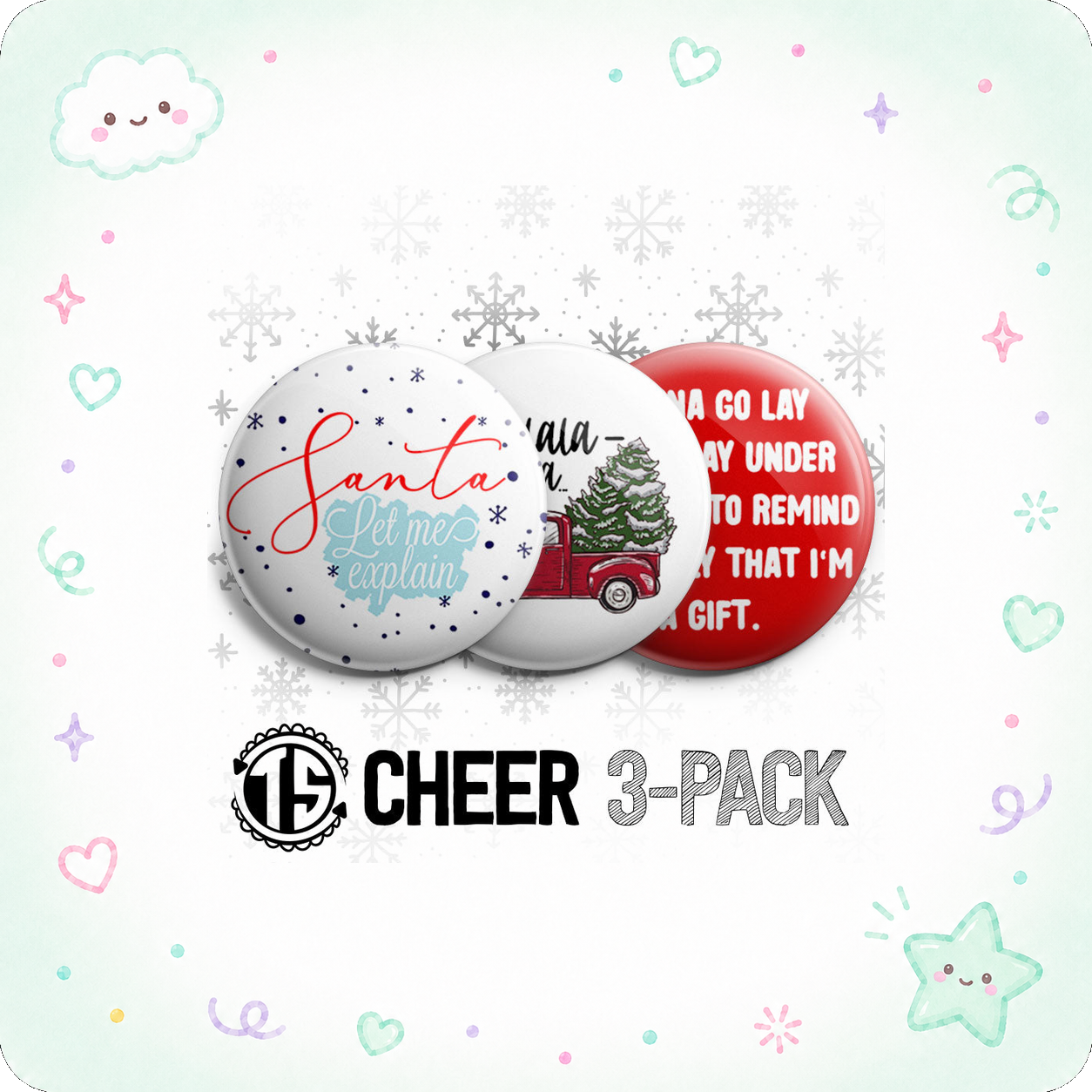 Cheer 3-Pack - (Save 5%) - - Topperswap