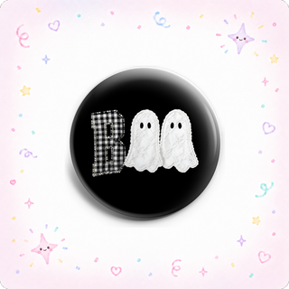 Gingham Boo Ghosts Topper