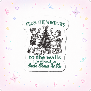 Holiday Hall-Decking Boss Sticker