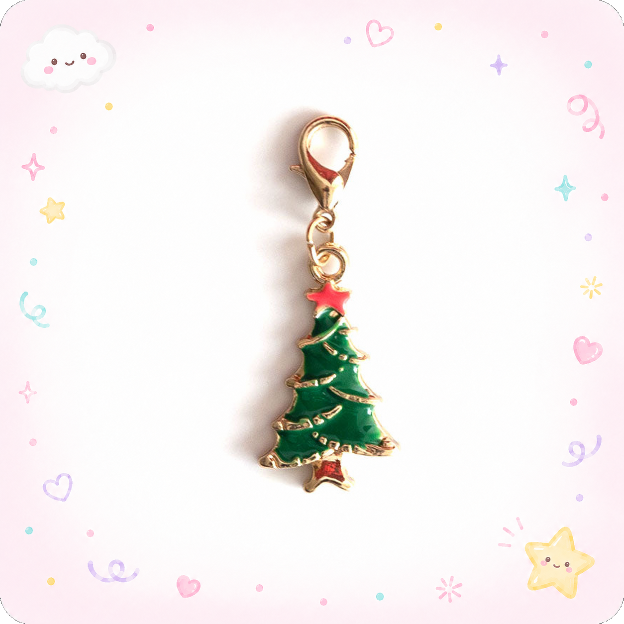 Christmas Tree Charm Badge Reel Add-on - - Topperswap