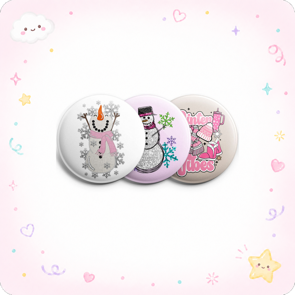 Sparkling Winter Wonders Topper 3-Pack (Save 5%) - - Topperswap