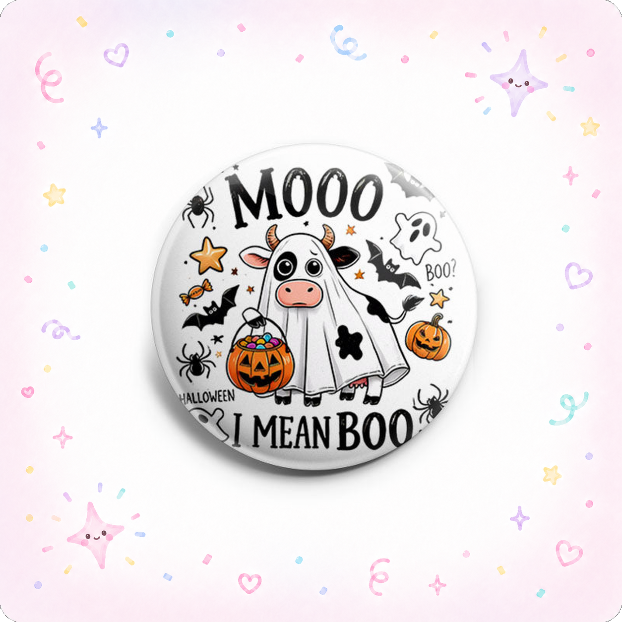 Mooo I Mean Boo Topper - - Topperswap