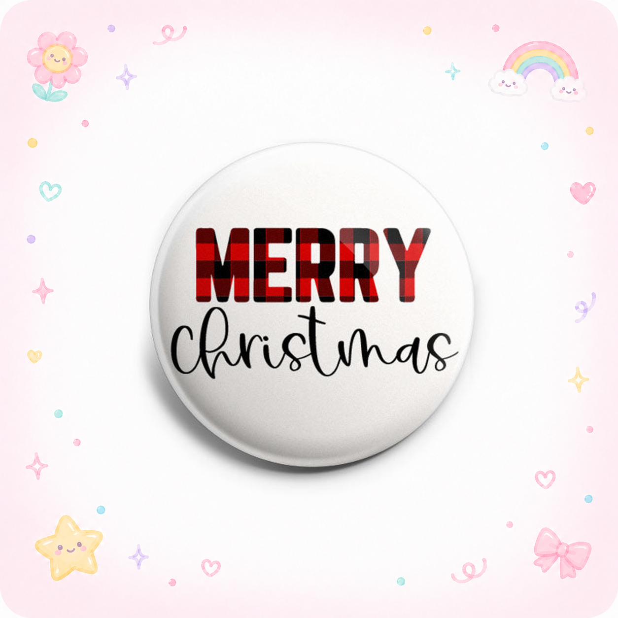 Merry Christmas Plaid Topper - - Topperswap