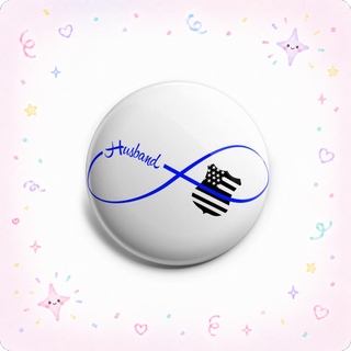 Infinity Thin Blue Line Husband Topper