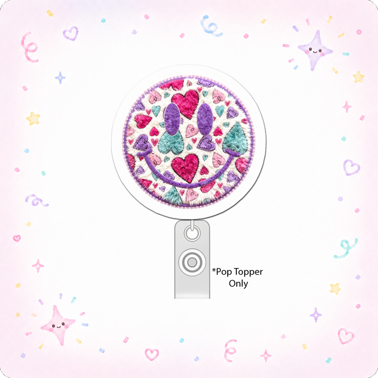 Smiley Heart Wizard Pop Topper - - Topperswap