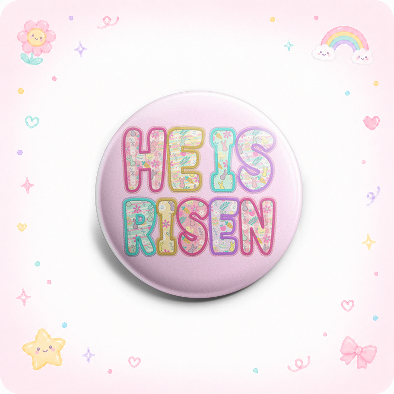 He is Risen Pastel Easter Topper - - Topperswap