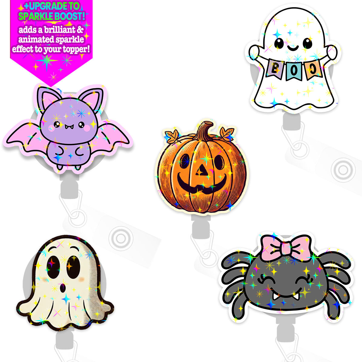 Halloween Icons Pop Topper 5-Pack - Make Them Sparkle - Topperswap