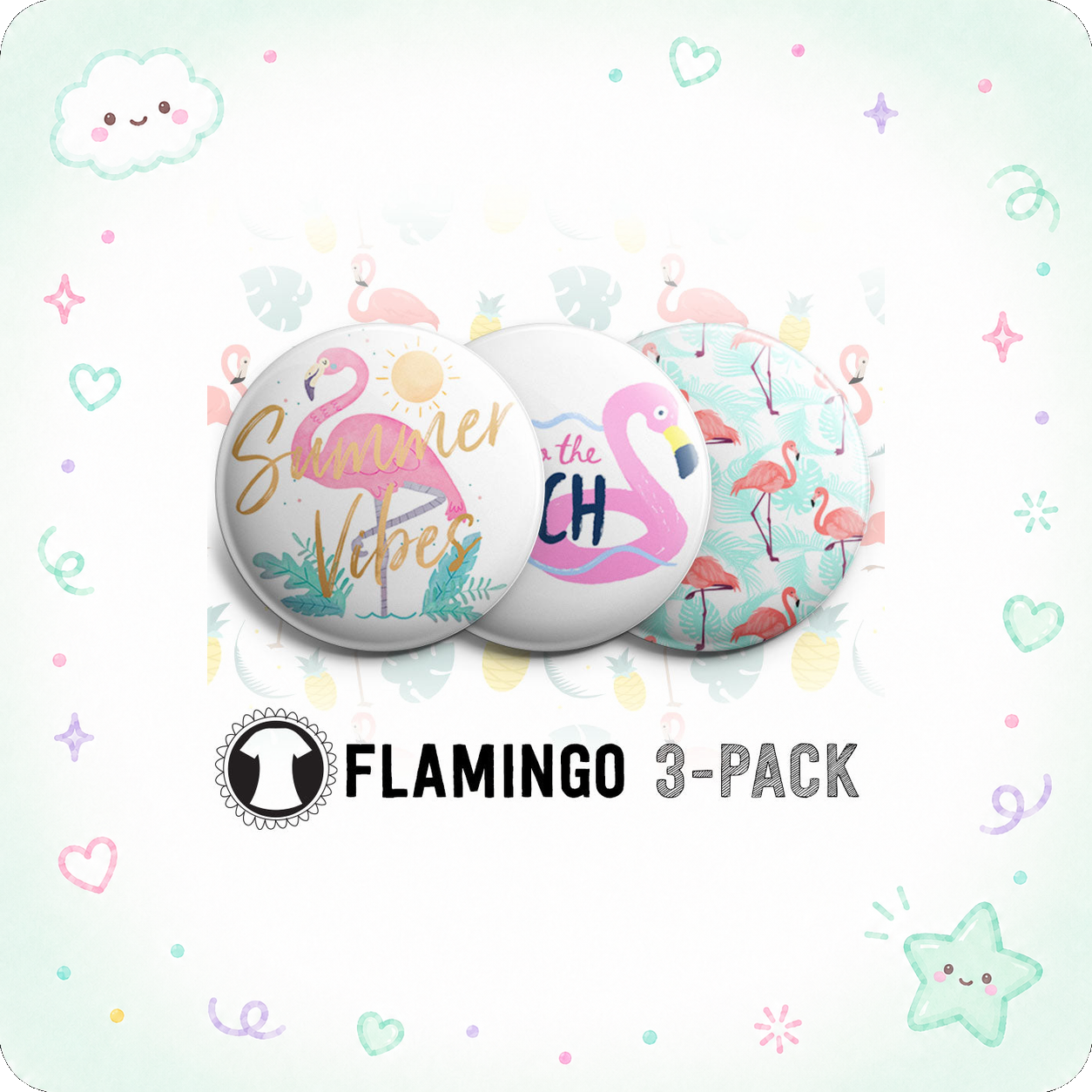 Flamingo 3-Pack (Save 5%) - - Topperswap