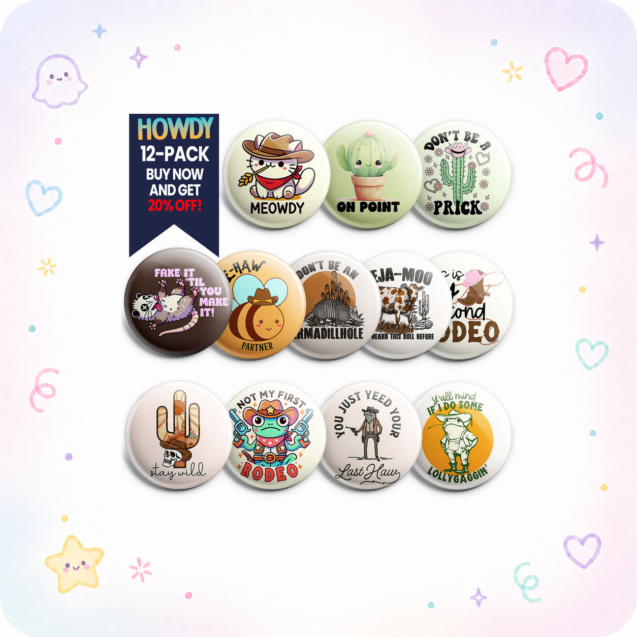 Howdy Topper 12-Pack (Save 20%) - - Topperswap