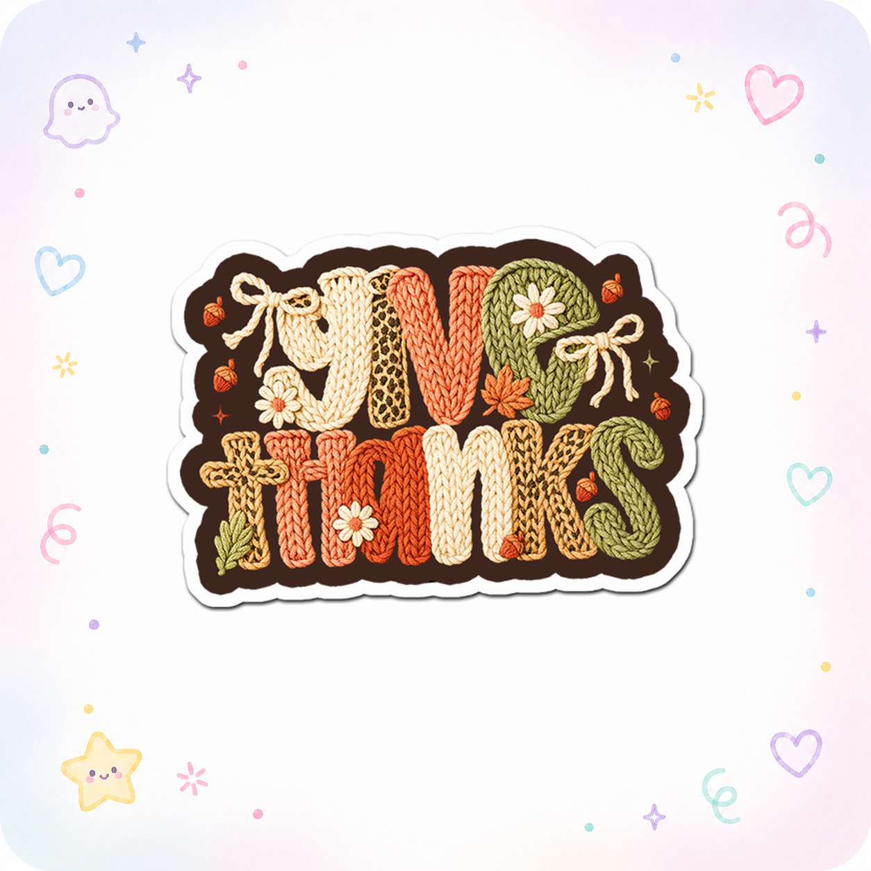Thanksgiving Gratitude Guru Sticker - - Topperswap