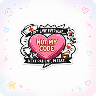 Sarcastic Conversation Heart Sticker