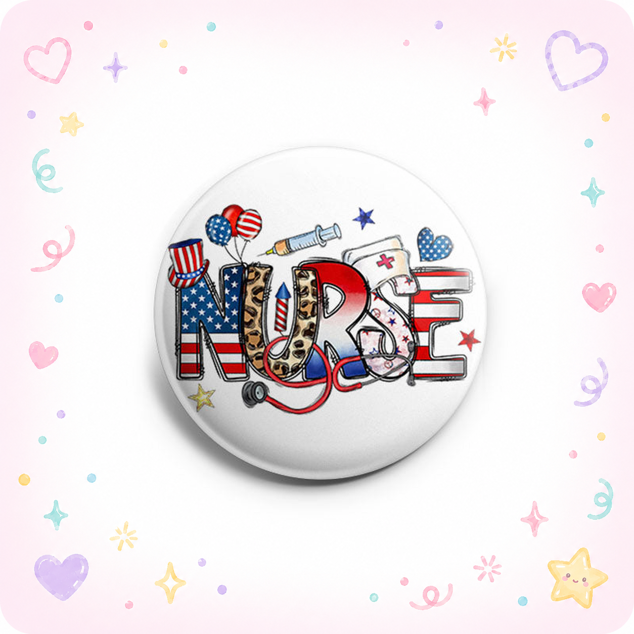 Patriotic Nurse Topper - - Topperswap