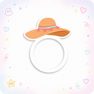 Summer Beach Hat Swapfinity Swapper Frame