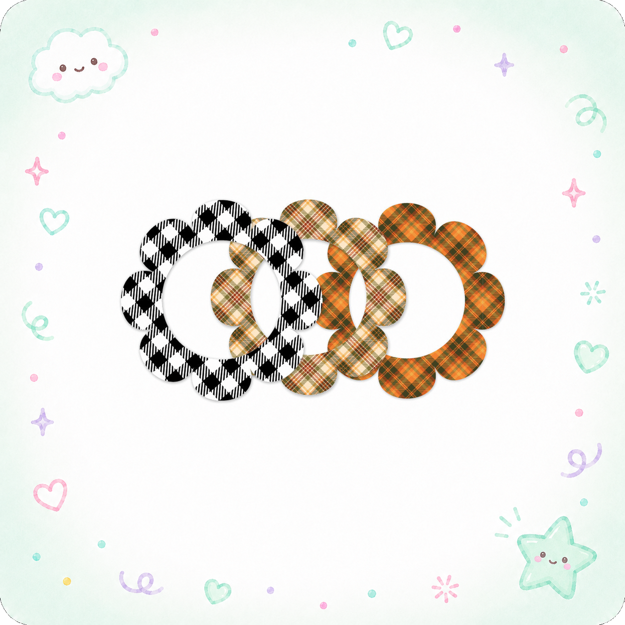 Fall Plaid Bundle Swapper Frame Bundle (Save 5%) - - Topperswap
