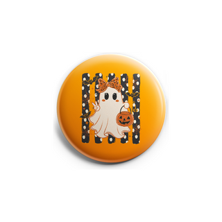 Boo Ghost With Candy Bucket Topper