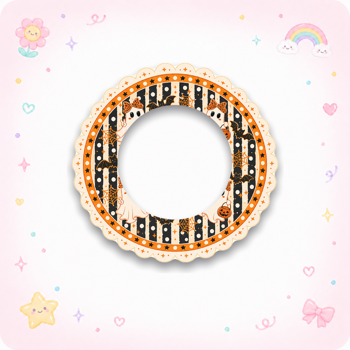 cute ghost trick-or-treating Swapper Frame