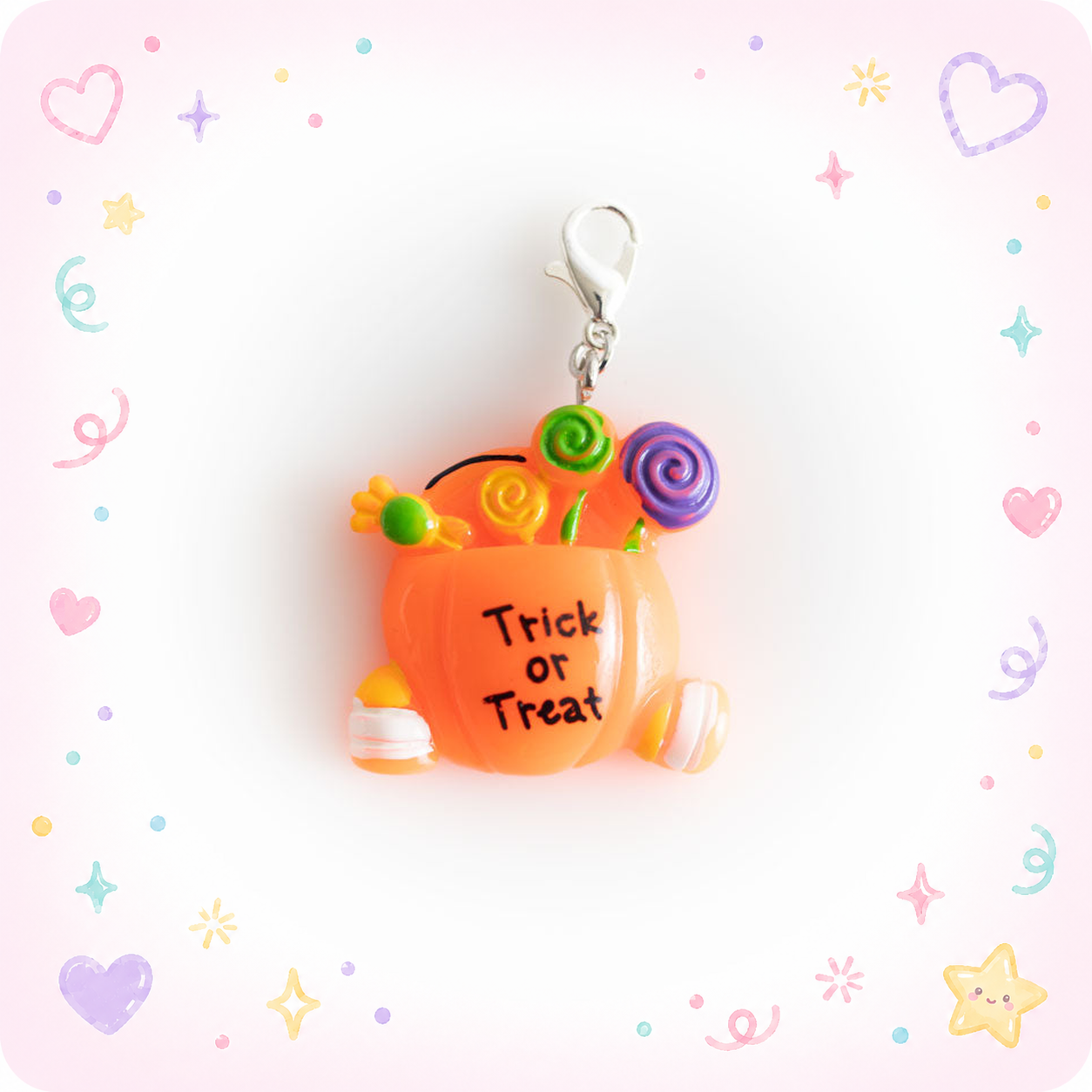 Trick-or-Treat Charm Badge Reel Add-on - - Topperswap