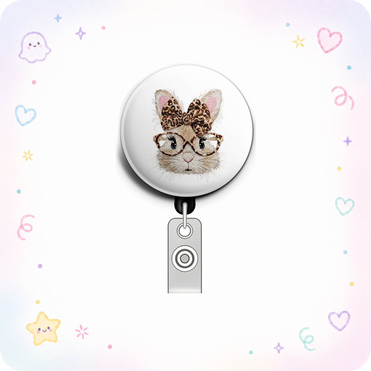 Fierce Feline Swapfinity Retractable ID Badge Reel - - Topperswap