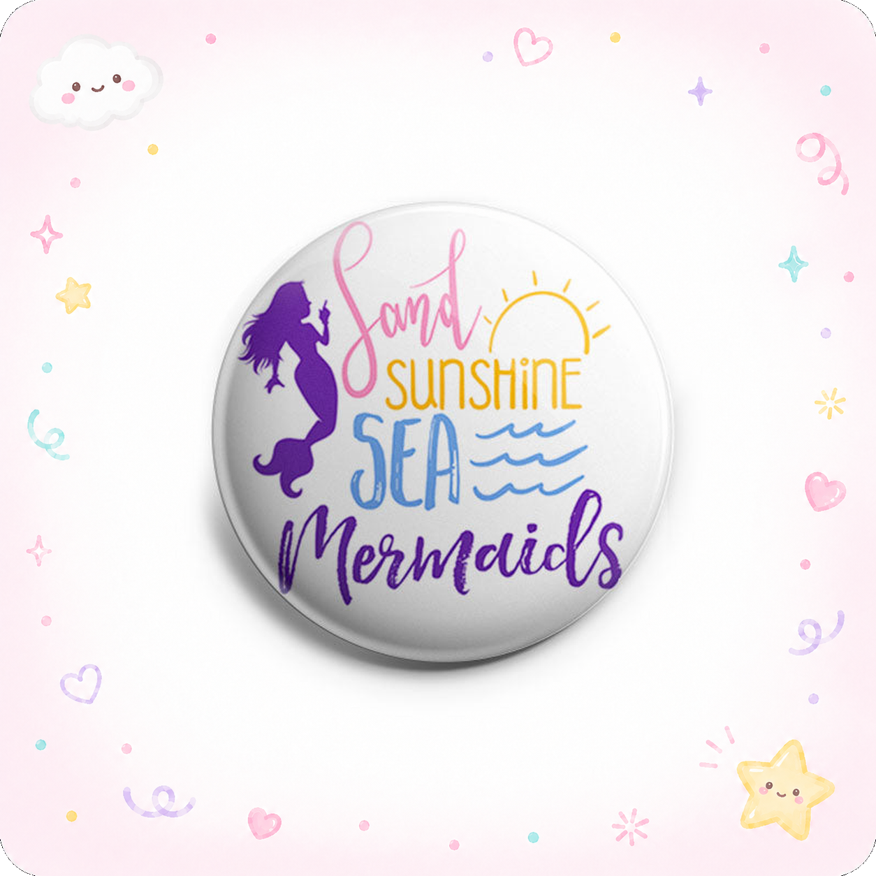 Sand Sunshine Mermaids Topper - - Topperswap
