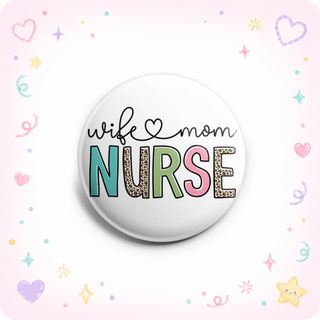 Wife Mom Nurse Leopard Topper