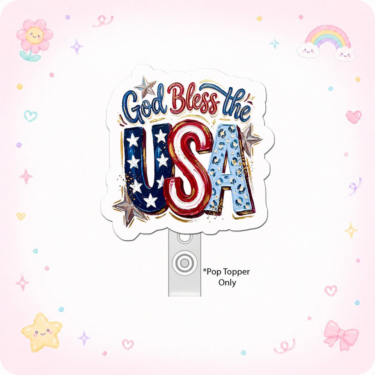 Patriotic Powerhouse Pop Topper - - Topperswap