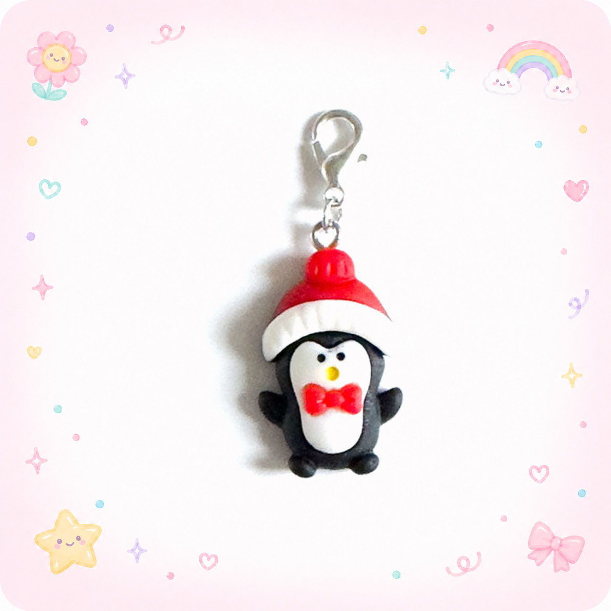 Snazzy Penguin Charm Swapfinity Badge Reel Add-on - - Topperswap