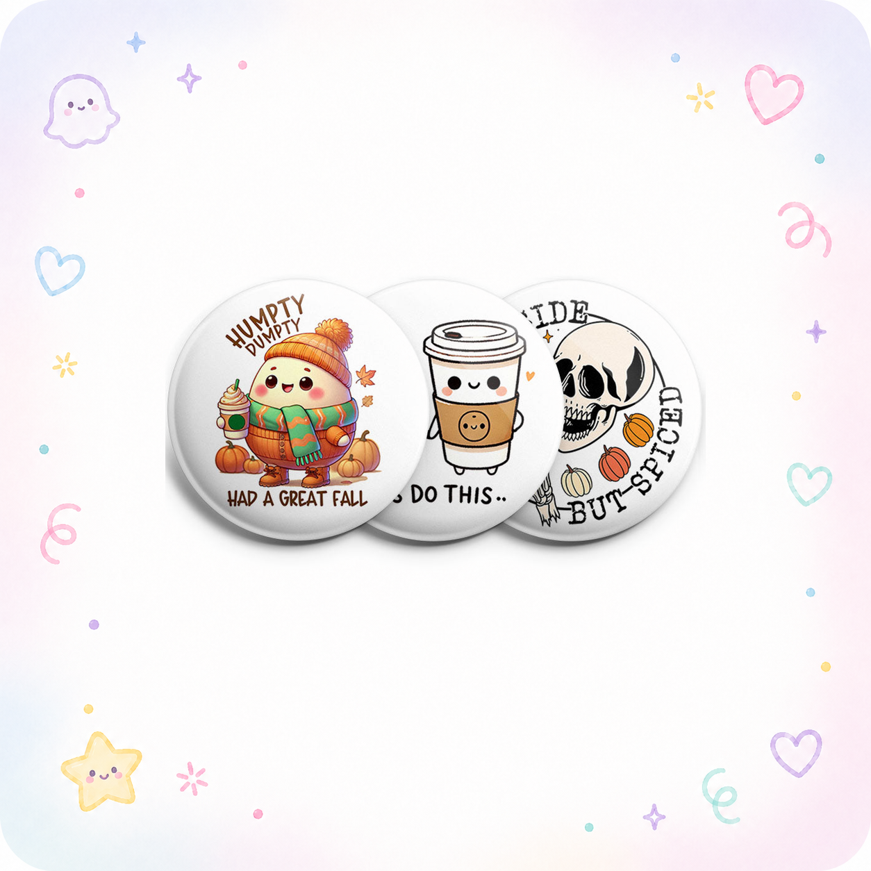Humpty Dumpty's Fall Vibes Topper 3-Pack (Save 5%) - - Topperswap