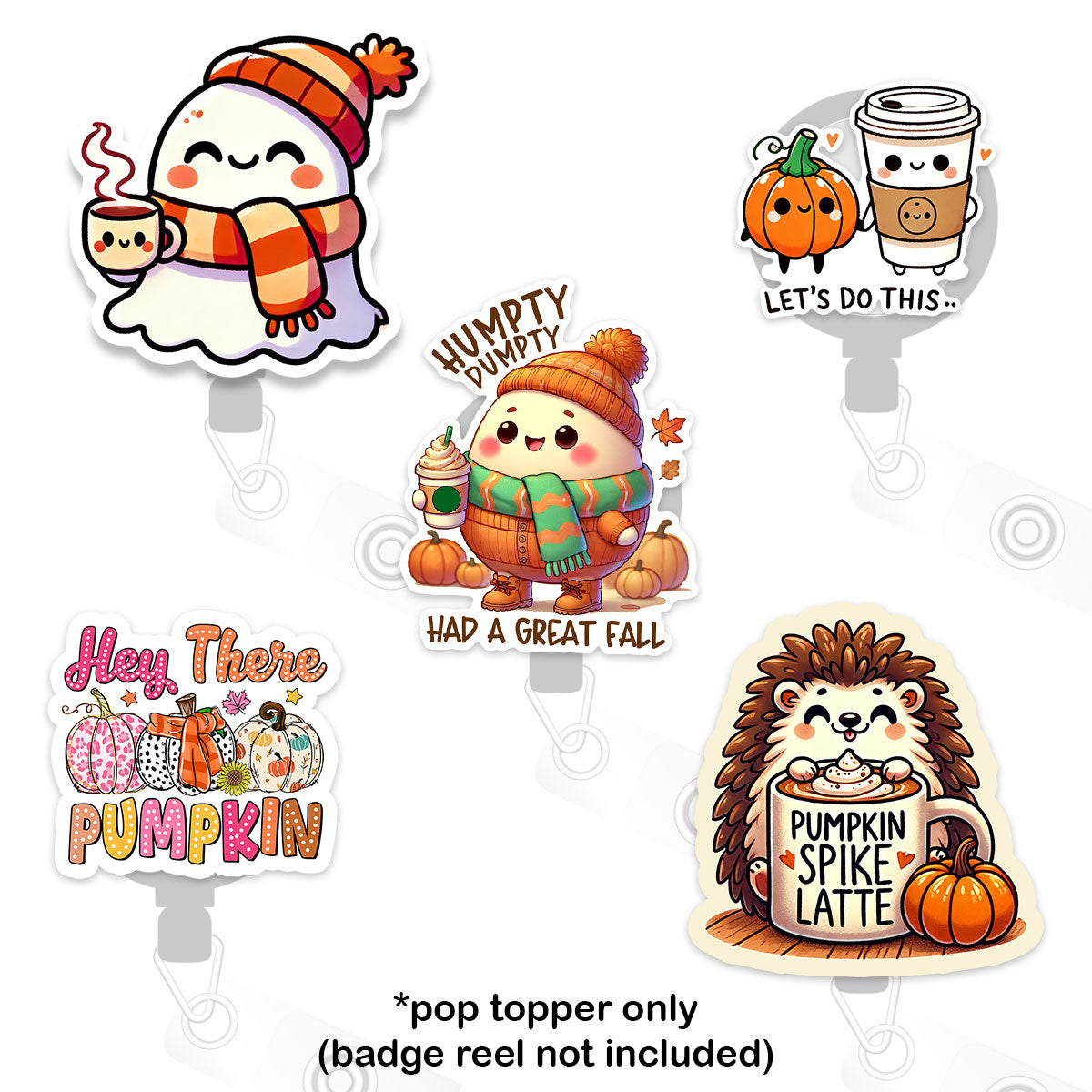 Humpty’s Fall Fun Pop Topper 5-Pack - Classic Shine - Topperswap