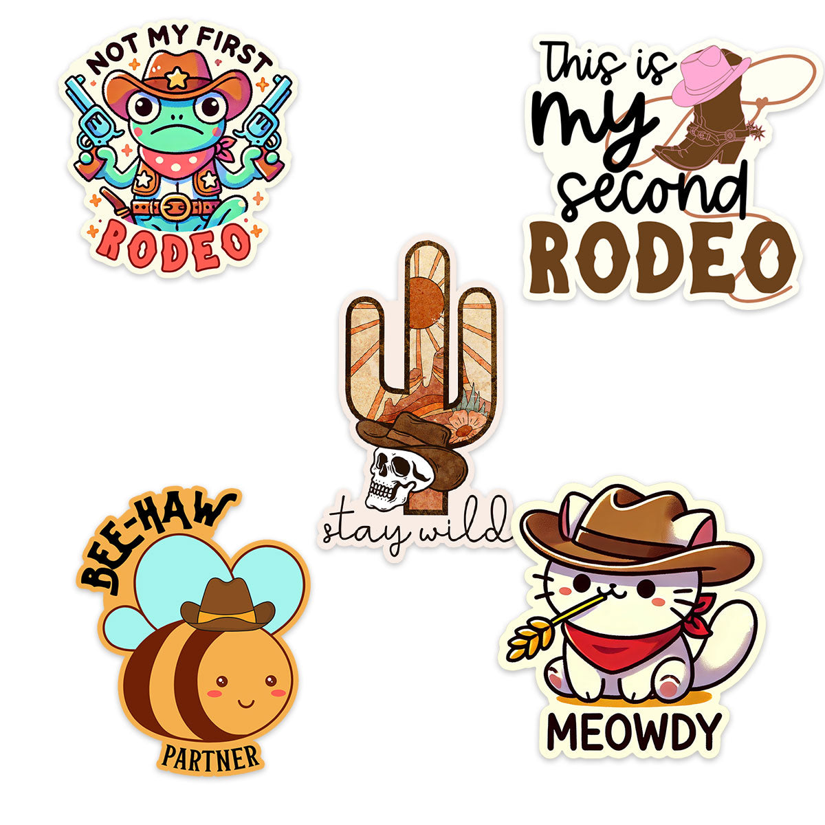 Rodeo Roundup Sticker 5-Pack