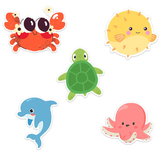 Seaside Playmates Sticker 5-Pack