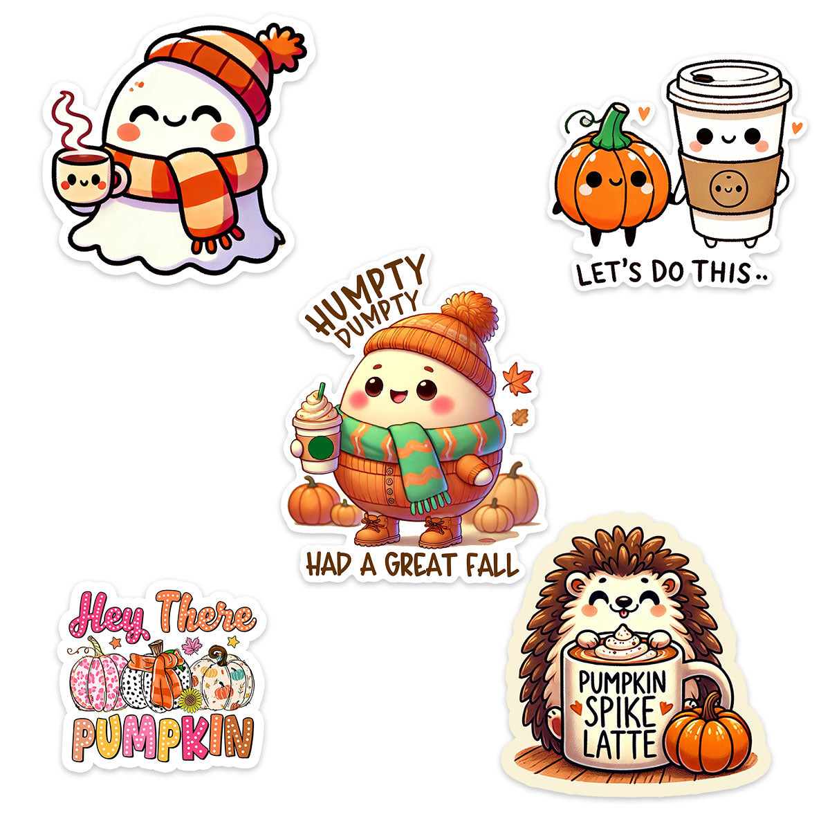 Humpty’s Fall Fun Sticker 5-Pack - Classic Shine - Topperswap