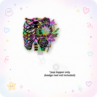Neon X-Ray Floral Pop Topper