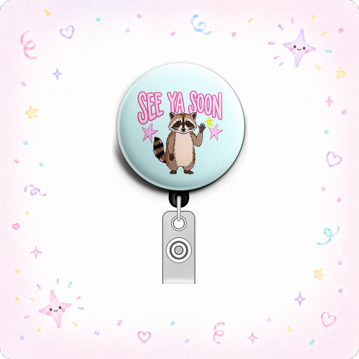 Goodbye Guru Swapfinity Retractable ID Badge Reel - - Topperswap