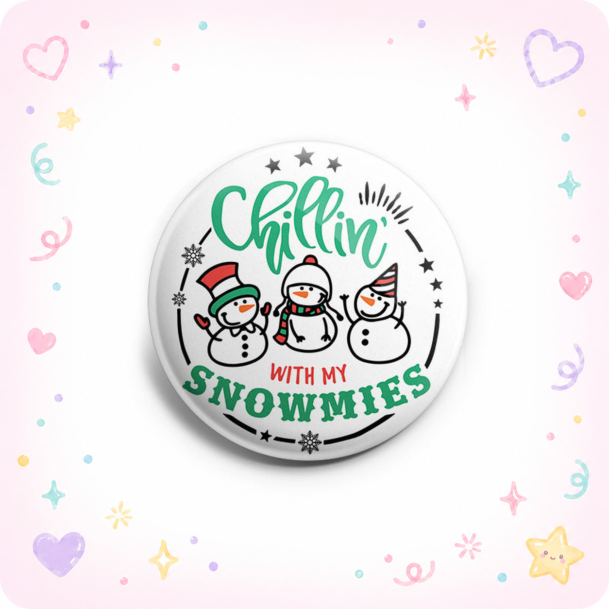 Chillin with My Snowmies 22 Topper - - Topperswap
