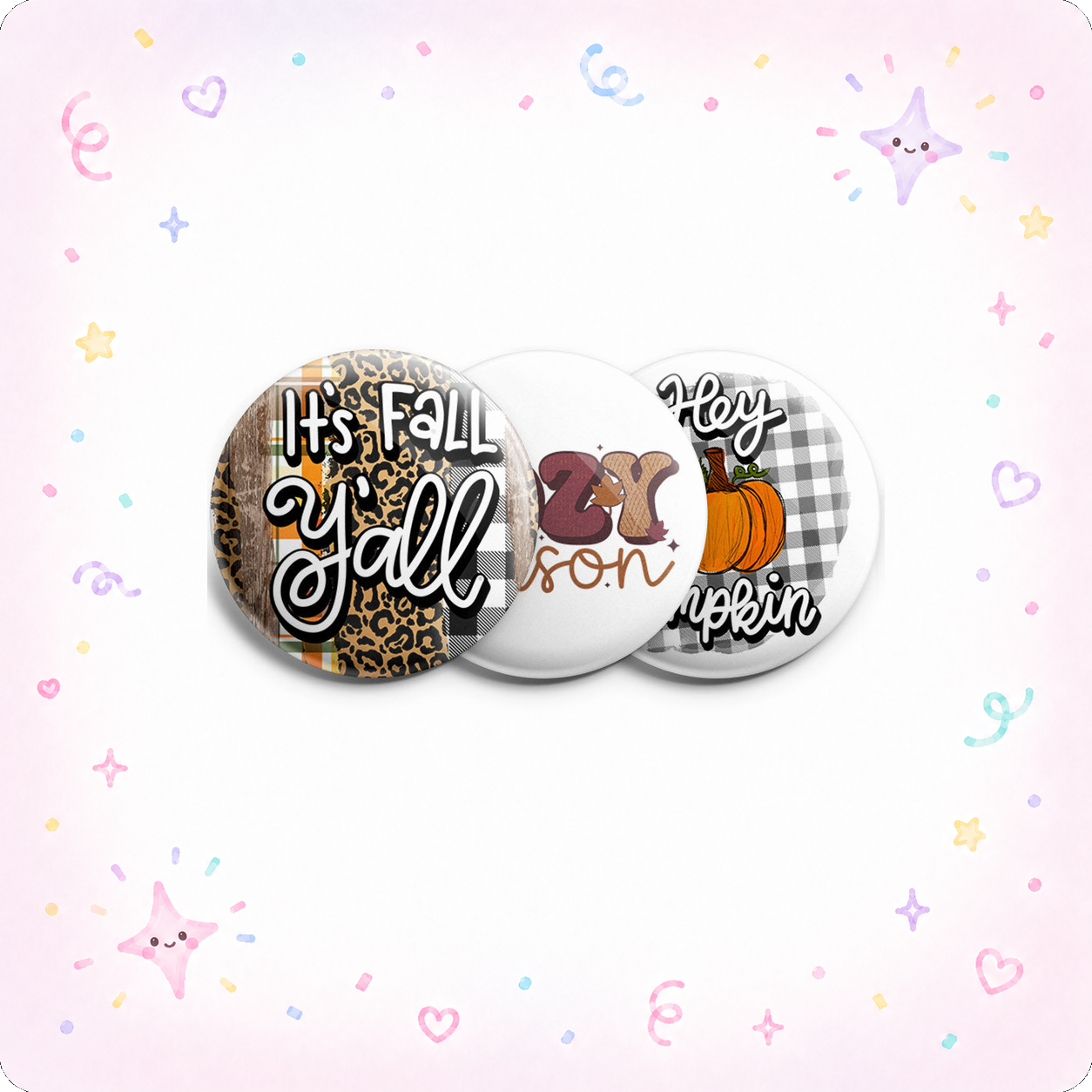 Hey Fall Topper 3-Pack (Save 5%) - - Topperswap