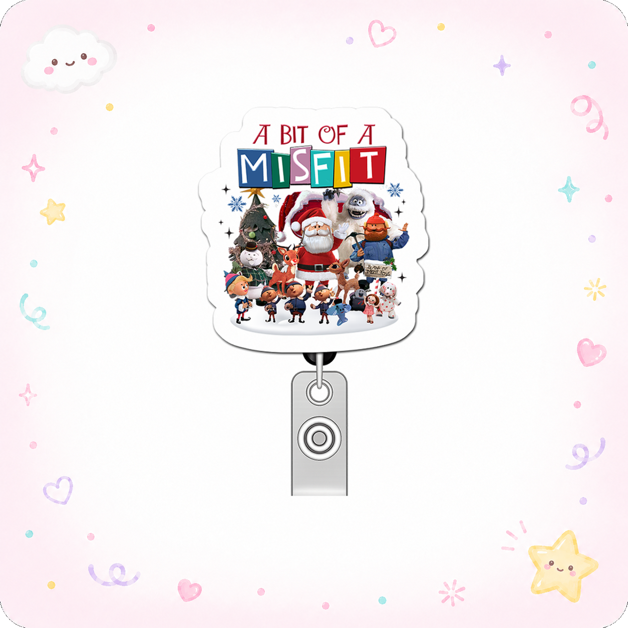 Misfit Magic Maestro Pop Topper Swapfinity Retractable ID Badge Reel - - Topperswap