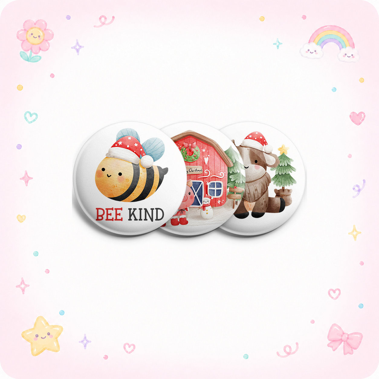 Farmyard Festive Topper 3-Pack (Save 5%) - - Topperswap