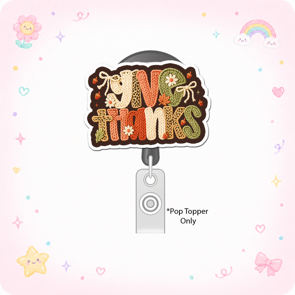 Thanksgiving Gratitude Guru Pop Topper - - Topperswap