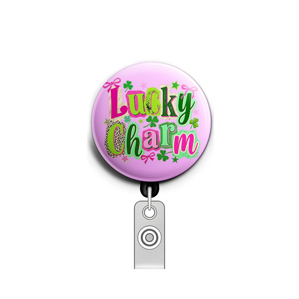 Lucky Charm Swapfinity Retractable ID Badge Reel - - Topperswap