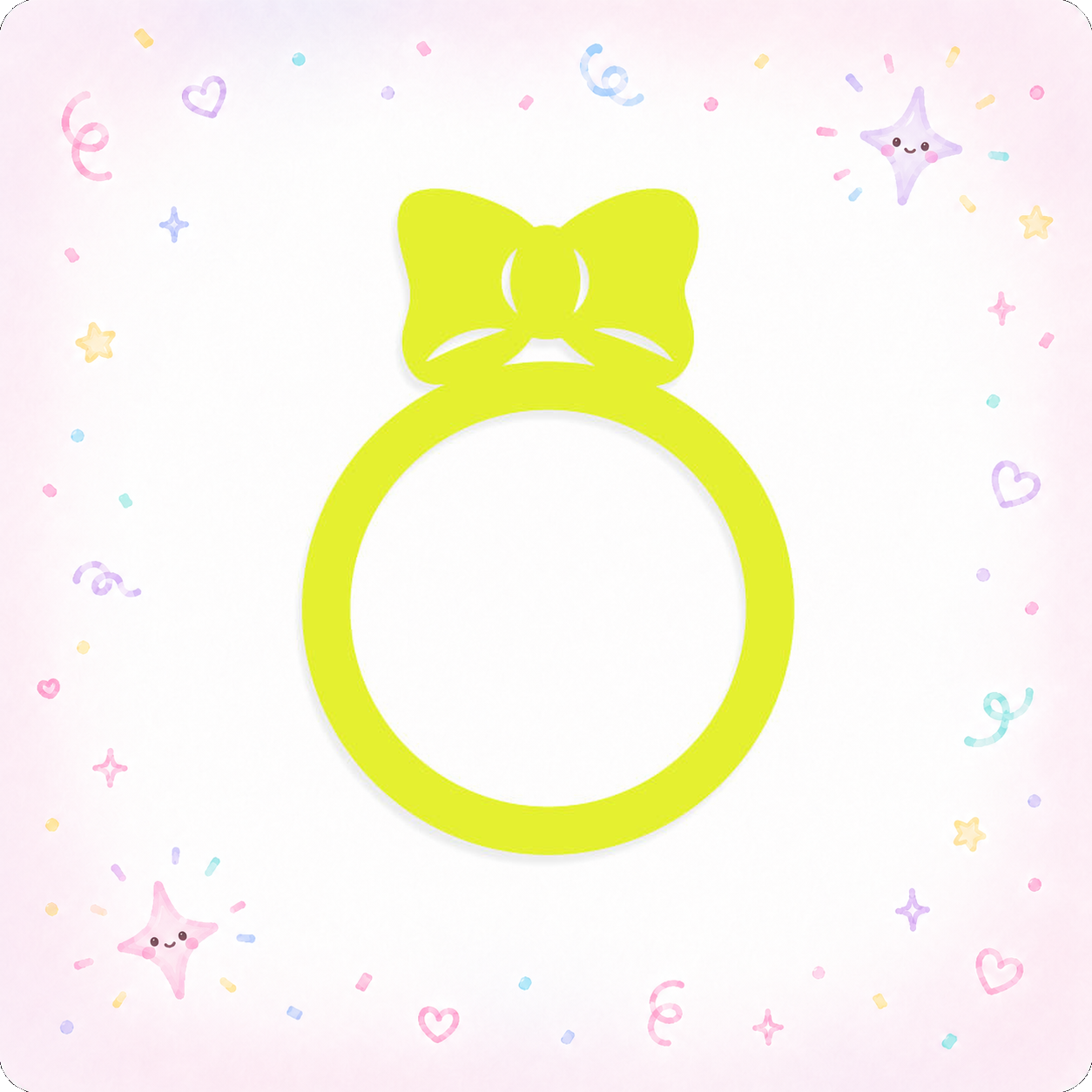Sunny Yellow Bow Swapfinity Swapper Frame - - Topperswap