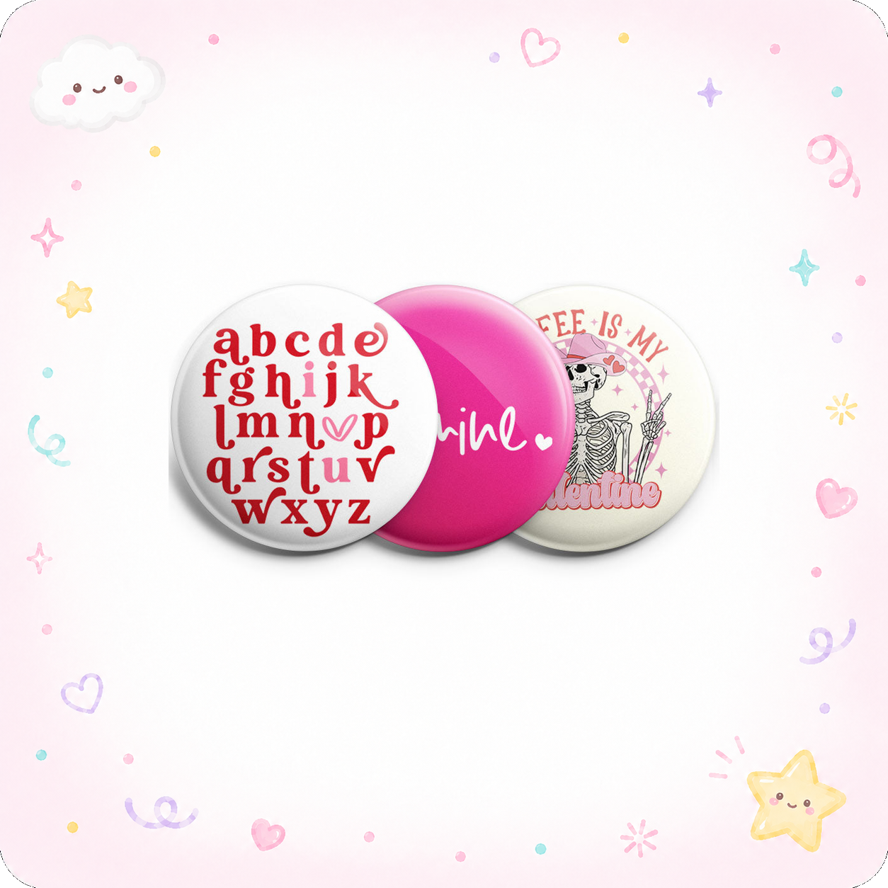 Alphabet of Love Topper 3-Pack (Save 5%) - - Topperswap