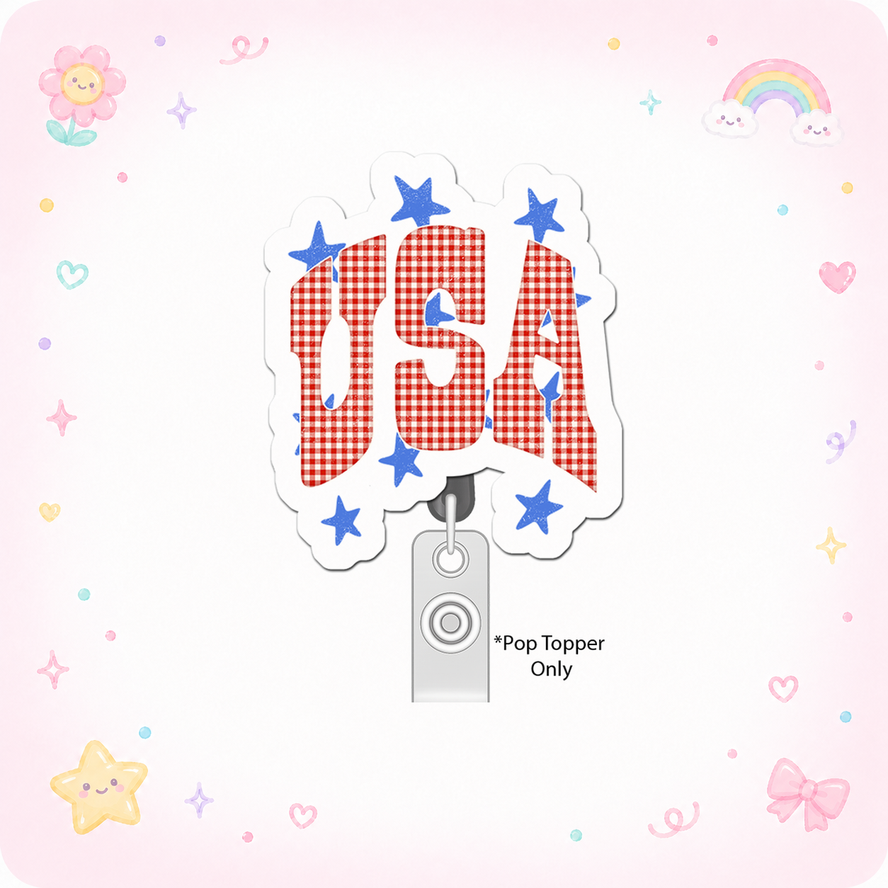 Patriotic Powerhouse Pop Topper - - Topperswap