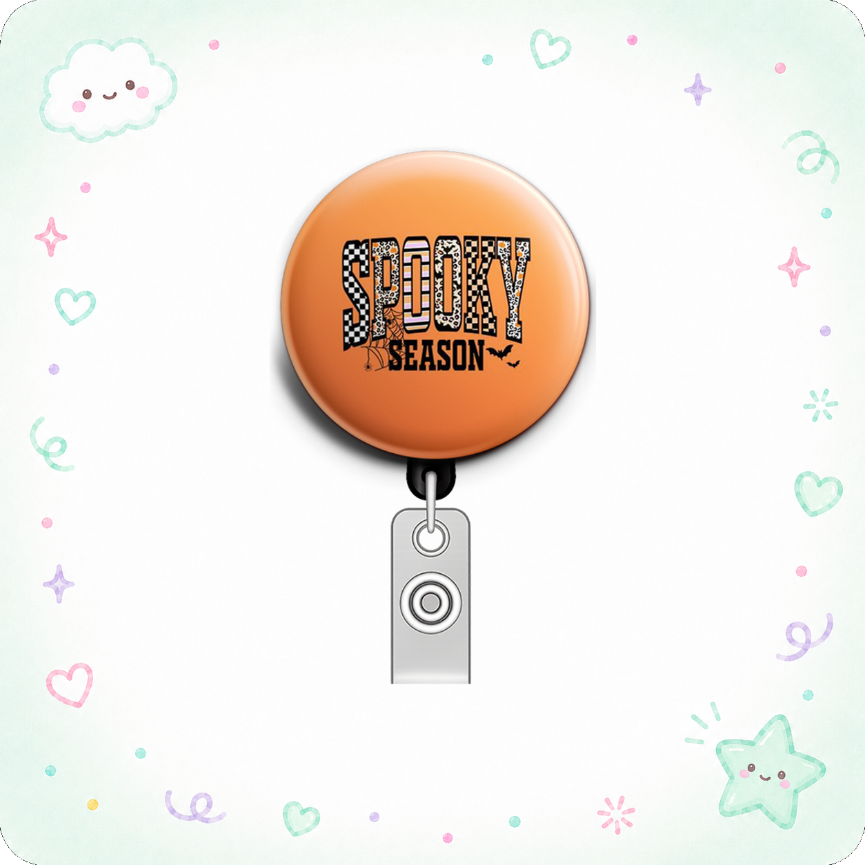 Spooky Season Swapfinity Retractable ID Badge Reel - - Topperswap