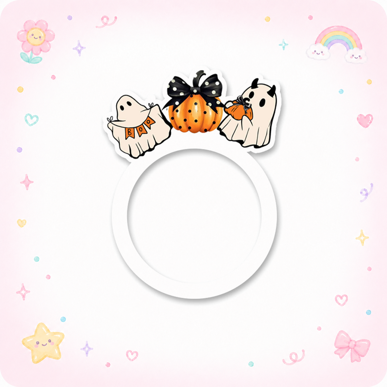 Boo-tiful Polka Pumpkin Swapper - - Topperswap
