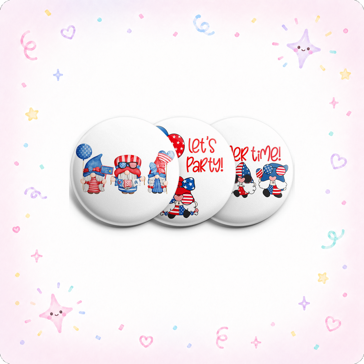Freedom Gnomes 3-Pack - - Topperswap