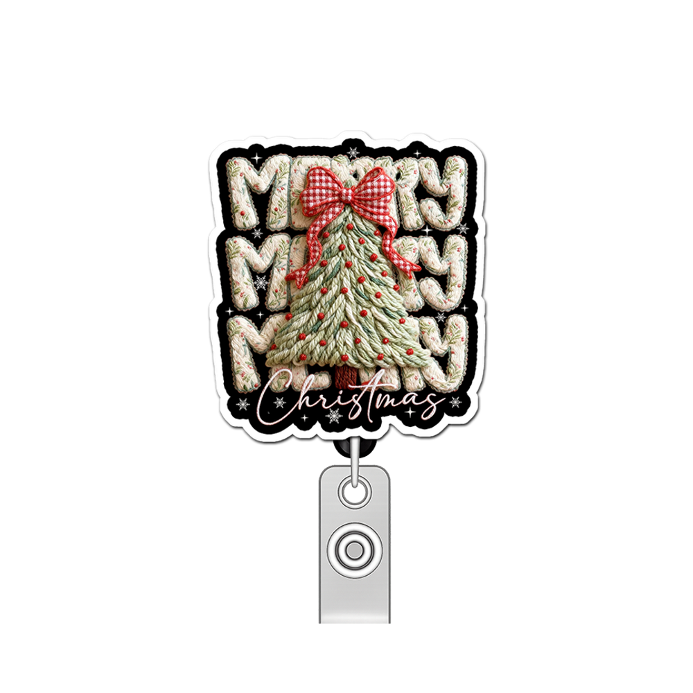 Merry Magic Maker Pop Topper Swapfinity Retractable ID Badge Reel