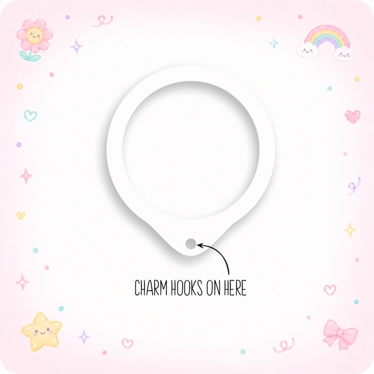 Charm Holder for Attaching Charms Swapfinity Swapper Frame - - Topperswap