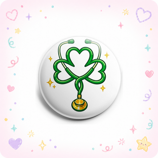 Shamrock Stethoscope Heart 🍀💚 Topper