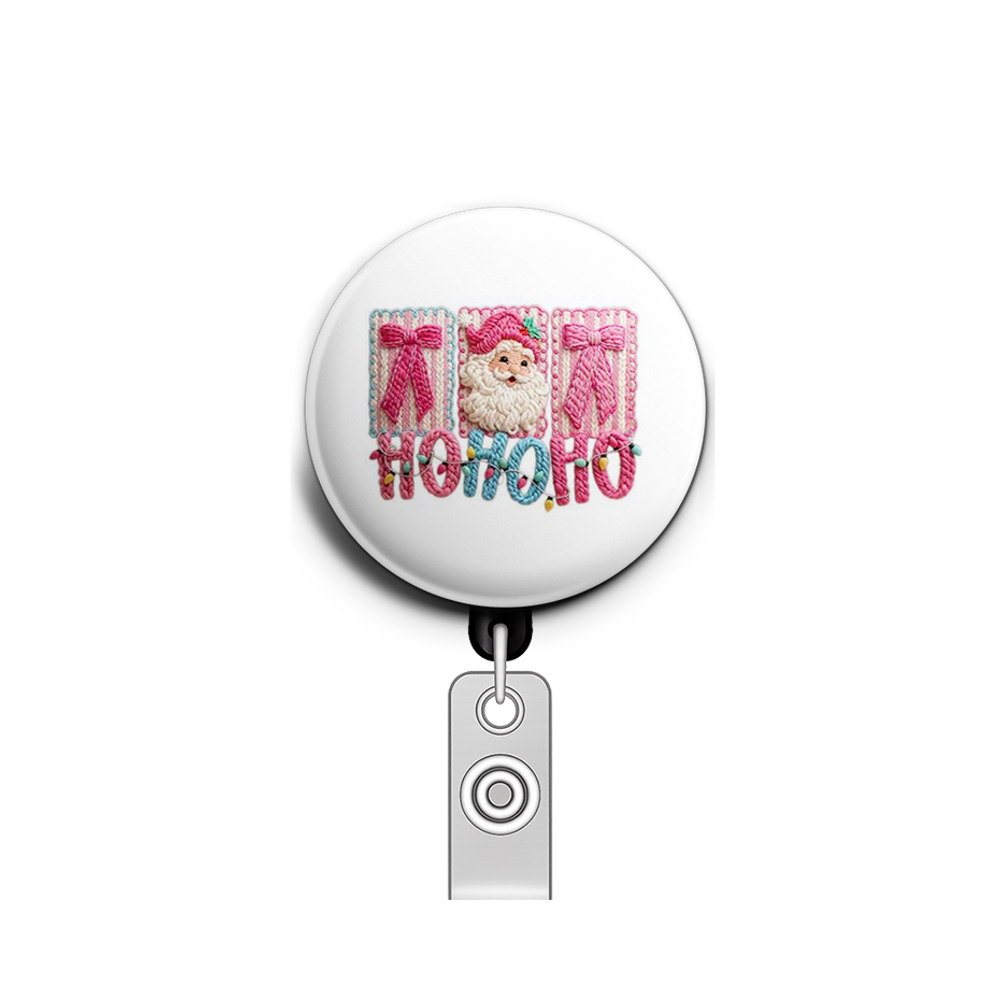 Ho Ho Holiday Swapfinity Retractable ID Badge Reel - - Topperswap